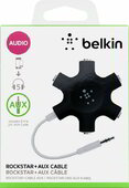 Belkin RockStar Multi Headphone Splitter - Fekete (5x 3.5mm jack anya - 1x 3.5mm apa)