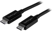 Startech USB31CC1M USB 3.1 Type-C kábel 1m Fekete