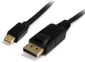 Startech MDP2DPMM10 mini DisplayPort 1.2 - DisplayPort 1.2 átalakító kábel 3m Fekete