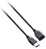 V7 USB 3.0 hosszabbító kábel 3m - Fekete