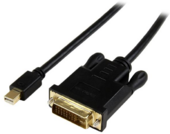 Startech MDP2DVIMM6BS mini DisplayPort - DVI (Apa-Apa) Adapterkábel 1.8m - Fekete