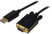 Startech DP2VGAMM10B mini DisplayPort - VGA (Apa-Apa) Adapterkábel 3m Fekete