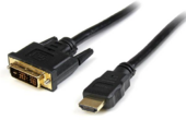 Startech HDDVIMM5M HDMI - DVI (Apa-Apa) Adapterkábel 5m Fekete