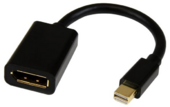 Startech MDP2DPMF6IN mini DisplayPort - DisplayPort (Apa-Anya) Adapterkábel 0.15m Fekete