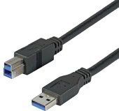 M-CAB 7300036 USB 3.0 A-B összekötő kábel 3m - Fekete