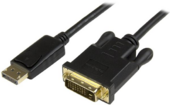 Startech DP2DVI2MM3 VGA - DisplayPort (apa - apa) kábel 0.9m - Fekete