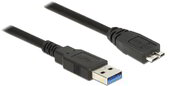 Delock 85073 USB 3.0 Type-A - USB 3.0 Type Micro-B (apa - apa) kábel 1.5m - Fekete