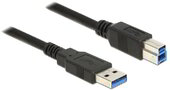 Delock 85069 USB 3.0 Type-A - USB 3.0 Type-B (apa - apa) kábel 3m - Fekete