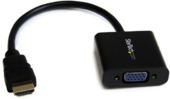 Startech HD2VGAE2 HDMI - VGA (Apa-Anya) Adapterkábel 0.2m Fekete