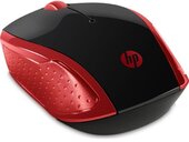 HP Vezeték Nélküli egér HP 200 optikai - Piros színben