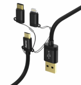 HAMA ADATKÁBEL 3IN1 MICRO USB / TYPE-C / LIGHTNING