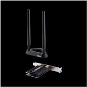 ASUS AX3000 Dual Band PCI-E WiFi 6 (802.11ax) Adapter, 2 external antennas, Bluetooth 5.0