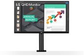 LG IPS monitor 27" - 27QN880, 2560x1440, 16:9, 350 cd/m2, 5ms, HDMIx2, DisplayPort, USB, USB-C, FreeSync, HDR10, pivot
