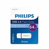 Philips Pendrive USB 2.0 64GB Snow Edition fehér-lila