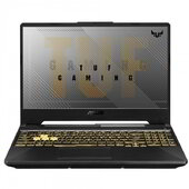 Asus TUF Gaming F15 (FX506HC) - 15.6" FullHD IPS, Core i7-11800H, 8GB, 2TB SSD, nVidia GeForce GTX 3050 4GB, DOS - Erődszürke Gamer Laptop (verzió)