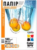ColorWay Photo paper Inkjet paper High Glossy 180g/m A4 50 sheet