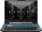 Asus TUF Gaming F15 (FX506HE) - 15.6" FullHD IPS-Level, Core i5-11400H, 8GB, 512GB SSD, nVidia GeForce RTX 3050Ti 4GB, DOS - Grafit fekete Gamer Laptop 3 év garanciával