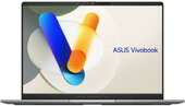 Asus VivoBook 14 OLED (M5406NA) - 14,5" 2,8K OLED 120Hz, Ryzen 7- 8845HS, 16GB, 1TB SSD, DOS - Ezüst Laptop 3 év garanciával