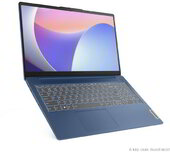 Lenovo IdeaPad Slim 3 (Gen8) 82XB00A9HV - 15.6" FullHD, Core i3- N305, 8GB, 512GB SSD, DOS- Örvény Kék Laptop 3 év garanciával