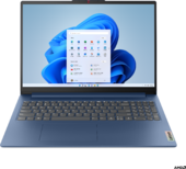 Lenovo IdeaPad Slim 3 (Gen8) - 16" WUXGA, Ryzen 7-7730U, 16GB, 1TB SSD, DOS - Örvénykék Laptop 3 év garanciával