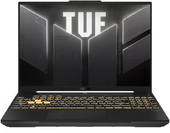 Asus TUF Gaming F16 FX607VU-RL048 - 16" WUXGA, Core i5-13420H, 16GB, 512GB SSD, nVidia GeForce RTX4050 6GB, DOS - Mecha szürke Gamer Laptop 3 év garanciával