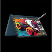 Lenovo Yoga Book 9 83KJ0018HV - 13,3" 2.8K OLED Touch + 13,3" 2.8K OLED Touch, Core Ultra 7-255H, 32GB, 1TB SSD, Microsoft Windows 11 Home - Zöldes kék dagály Átalakítható Laptop 3 év garanciával