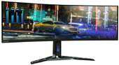 Lenovo Legion R45w-30 Monitor (67B1GAC3EU) - 44.5" QHD ( 5120X1440),16:9, 3000:1, 450cd/m2, 1ms, HDMI, DisplayPort, VESA 3 év garancia, Fekete színben