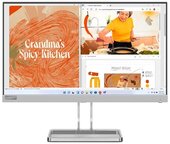 Lenovo ThinkVision L22I-40 Monitor (67AEKACBEU) - 21.5" WLED 1920X1080,16:9, 1000:1, 250cd/m2, 4ms, HDMI,VGA, VESA 3 év garancia, Fehér színben