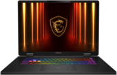 MSI Titan 18 HX A14V 9S7-184L11-022 - 18" WQXGA, Ryzen 9 8945HX, 32GB, 1TB SSD, nVidia GeForce RTX 5060 8GB, DOS - Fekete Gamer Laptop 3 év garanciával