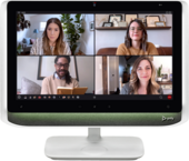 HP Poly G5 Monitor (760Q9AA) - 21.5" VA 1920X1080,16:9, 1000:1, 250cd/m2, 8ms, USB-A/USB-C, 1 év garancia, Fehér színben