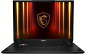 MSI Titan 18 AI A2XWJG - 18" UHD+, Core Ultra 9-285HX, 64GB, 4TB SSD, nVidia GeForce RTX 5090 24GB, Microsoft Windows 11 Professional - Fekete Gamer Laptop 3 év garanciával