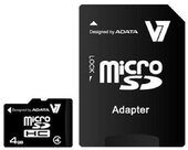V7 microSDHC 4GB + Adapter