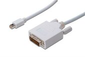 Assmann Mini-DisplayPort M - DVI-D M Adapterkábel Fehér 2m