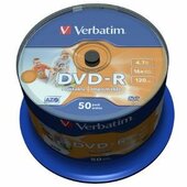 Verbatim DVD-R Wide nyomtatható DVD lemez Hengerdoboz 50 db