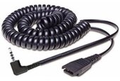 Jabra QD to 2,5mm Plug, coiled 0,5-2m; fi. for Panasonic GB500, PLX CA40