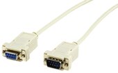 Delock 84016 Cable RS-232 serial Sub-D9 male / female 5 m