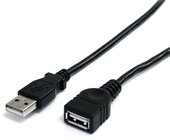StarTech USB A 0.9m hosszabbító - fekete