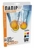 ColorWay Fotópapír , fényes 230g, A4, 20 lap