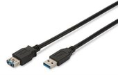 Assmann WSW USB 3.0 hosszabbító kábel 3m - Fekete