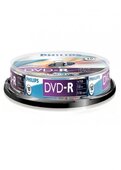 Philips DVD-R Egyszer Írható DVD Lemez Hengerdoboz (10db/cs)