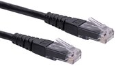 Roline UTP Cat6 patch kábel - Fekete - 2m