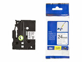 Brother Festékszalag TZEFX251 P-Touch, 24 mm fehér alapon fekete, flexibilis