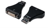 Assmann DisplayPort M - DVI-I F Adapter fekete