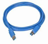 Gembird USB 3.0 A- B kábel, 3m, kék