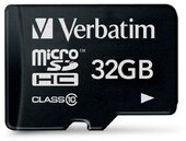 Verbatim microSDHC 32 GB + Adapter