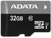 ADATA Memóriakártya MicroSDHC 32GB + Adapter UHS-I CLASS 10