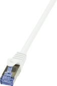 LogiLink CAT6A S/FTP Patch Cable PrimeLine AWG26 PIMF LSZH white 0,50m