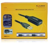 Delock Cable USB 2.0 Extension, active 15m