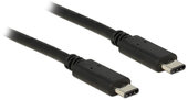 DeLock 83673 USB Type-C 2.0 M - USB Type-C 2.0 M Adapterkábel 1m - Fekete