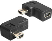 Delock USB-B mini 5 pin apa/anya adapter 90° forgatható